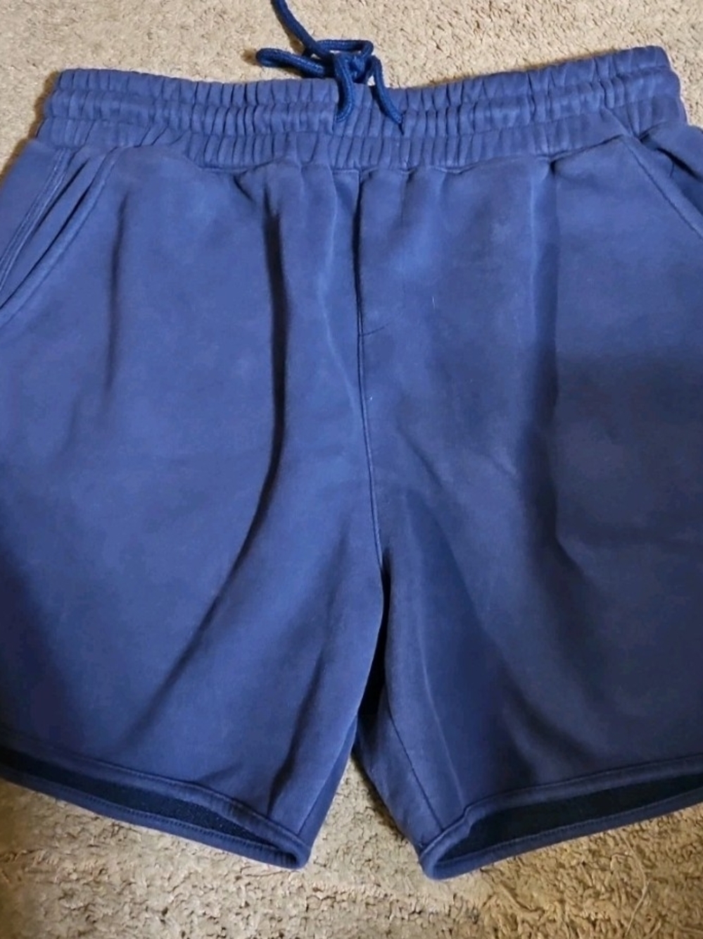 Benny Gold Navy Blue Cotton Shorts Size L